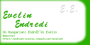 evelin endredi business card